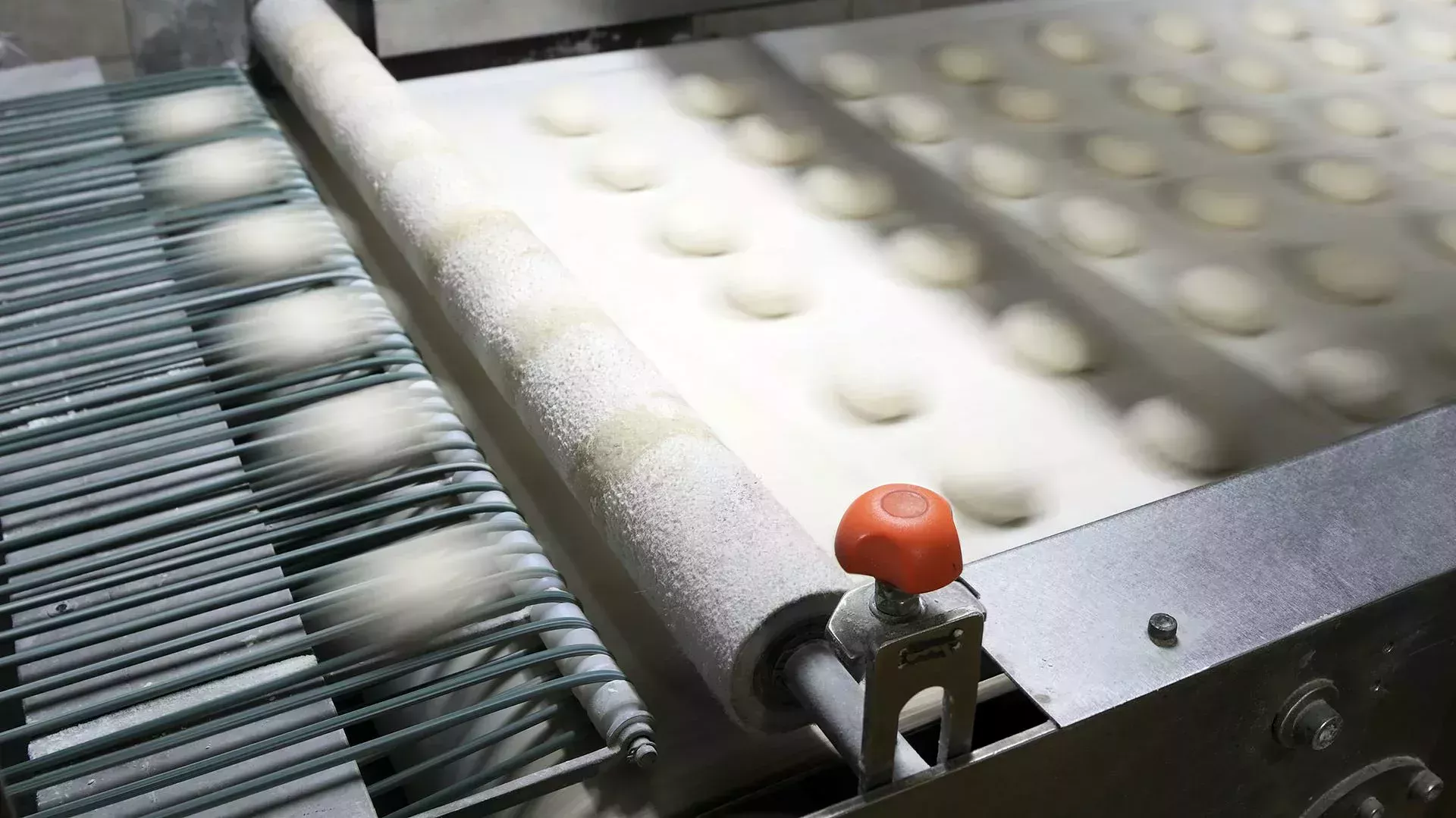 Fast assembly line with bread roll blanks