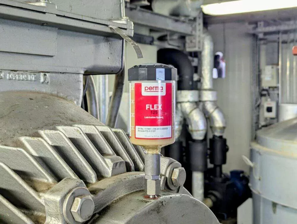 Perma dispenser that is used on a machine