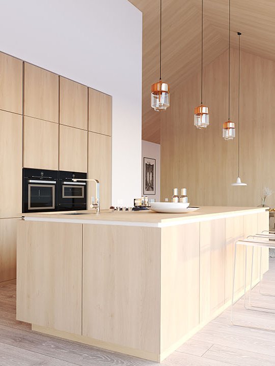 Kitchen in wood design