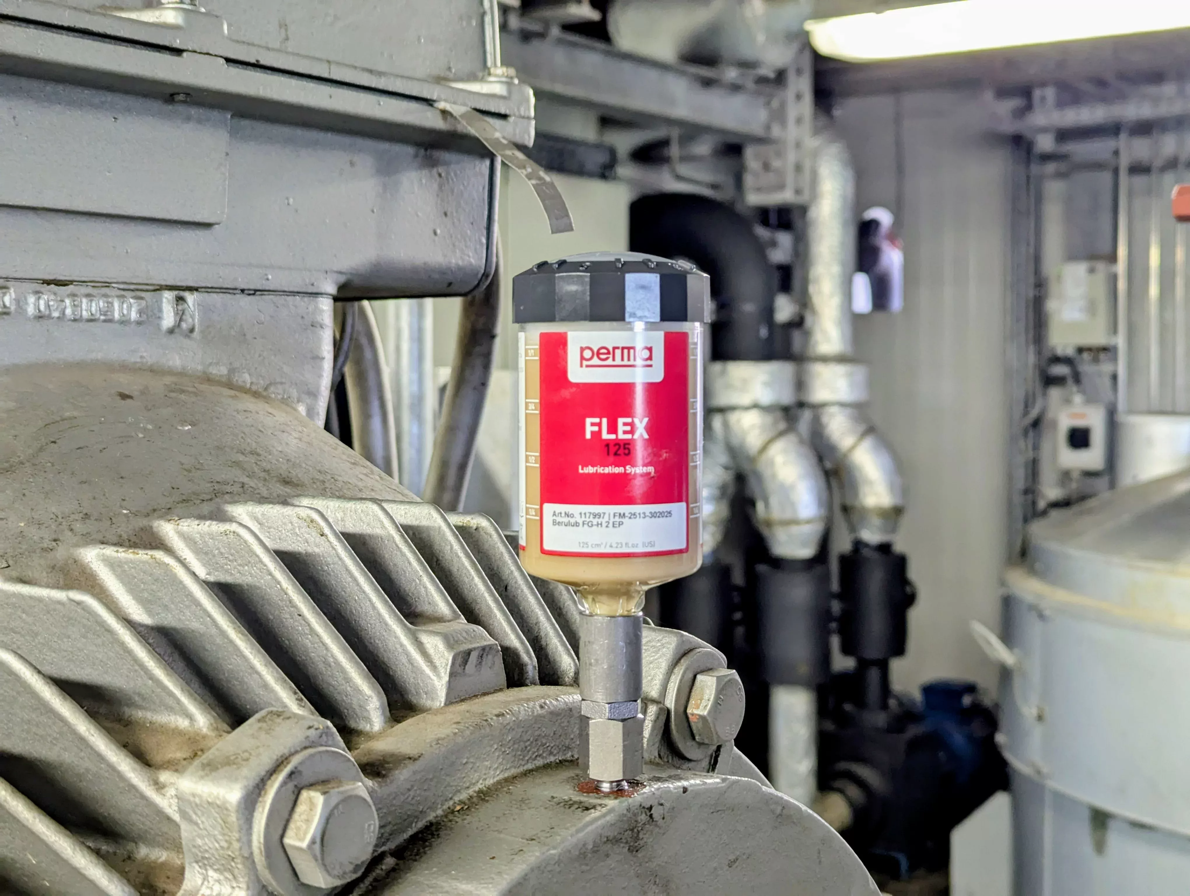 Perma dispenser that is used on a machine