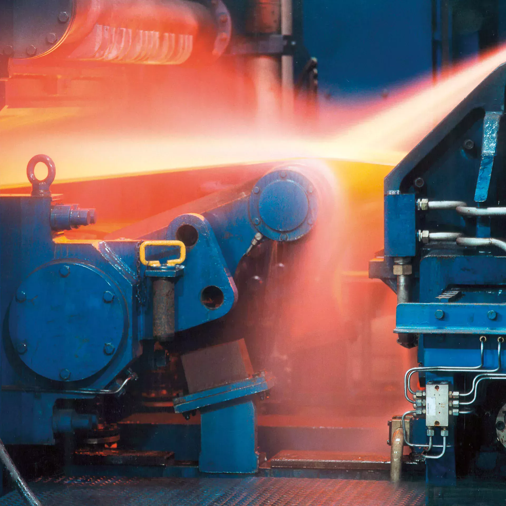 Steel is melted under high heat