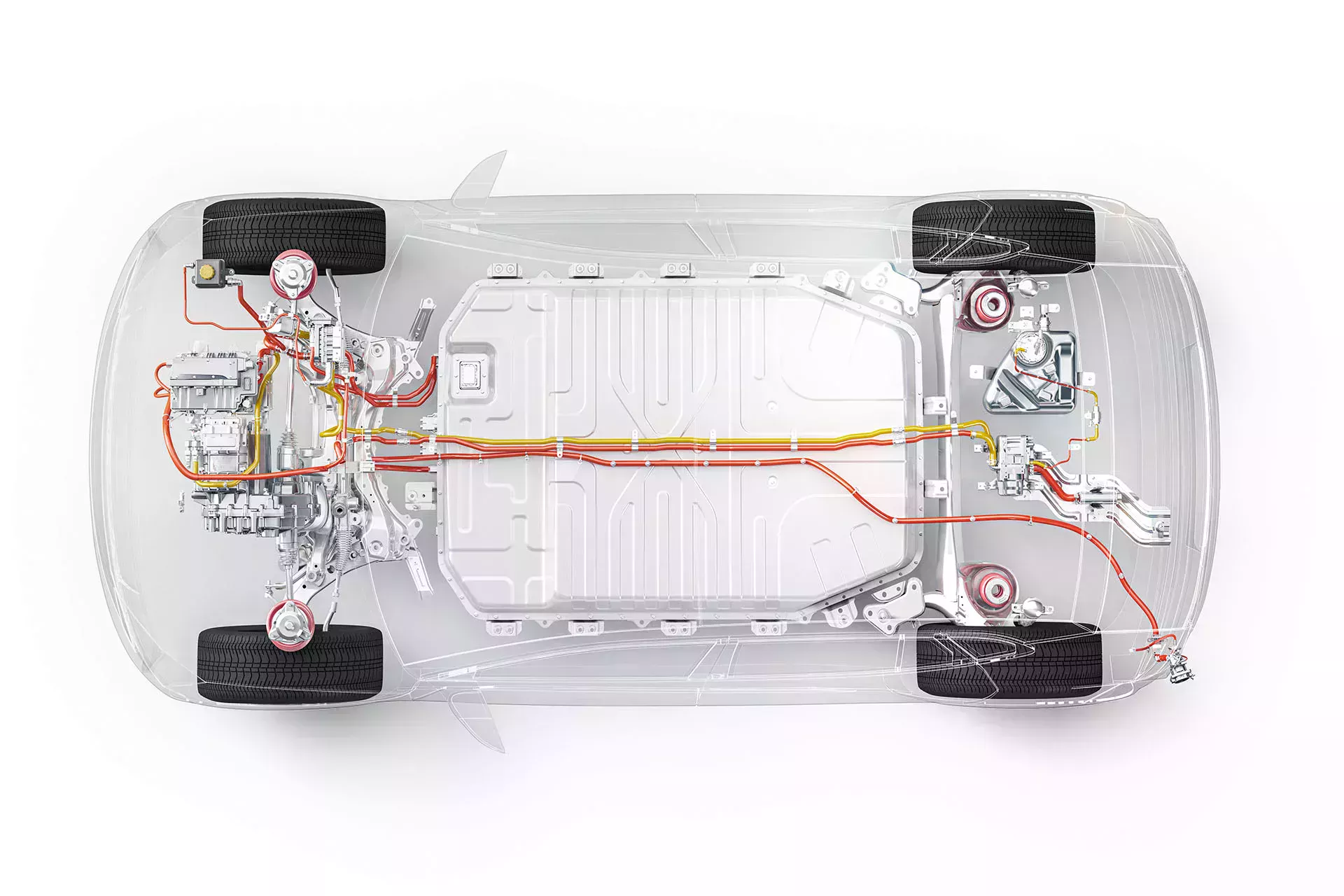 Electric car from below