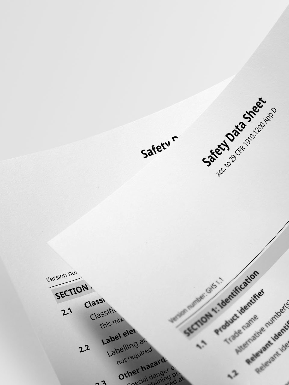 Safety data sheets