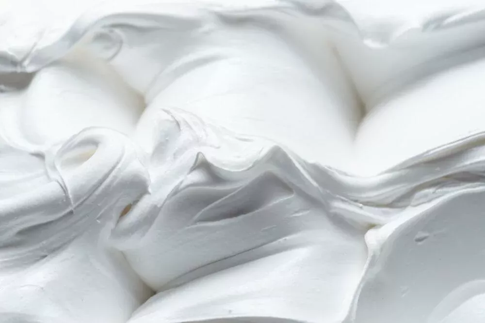 Close-up of a white paste