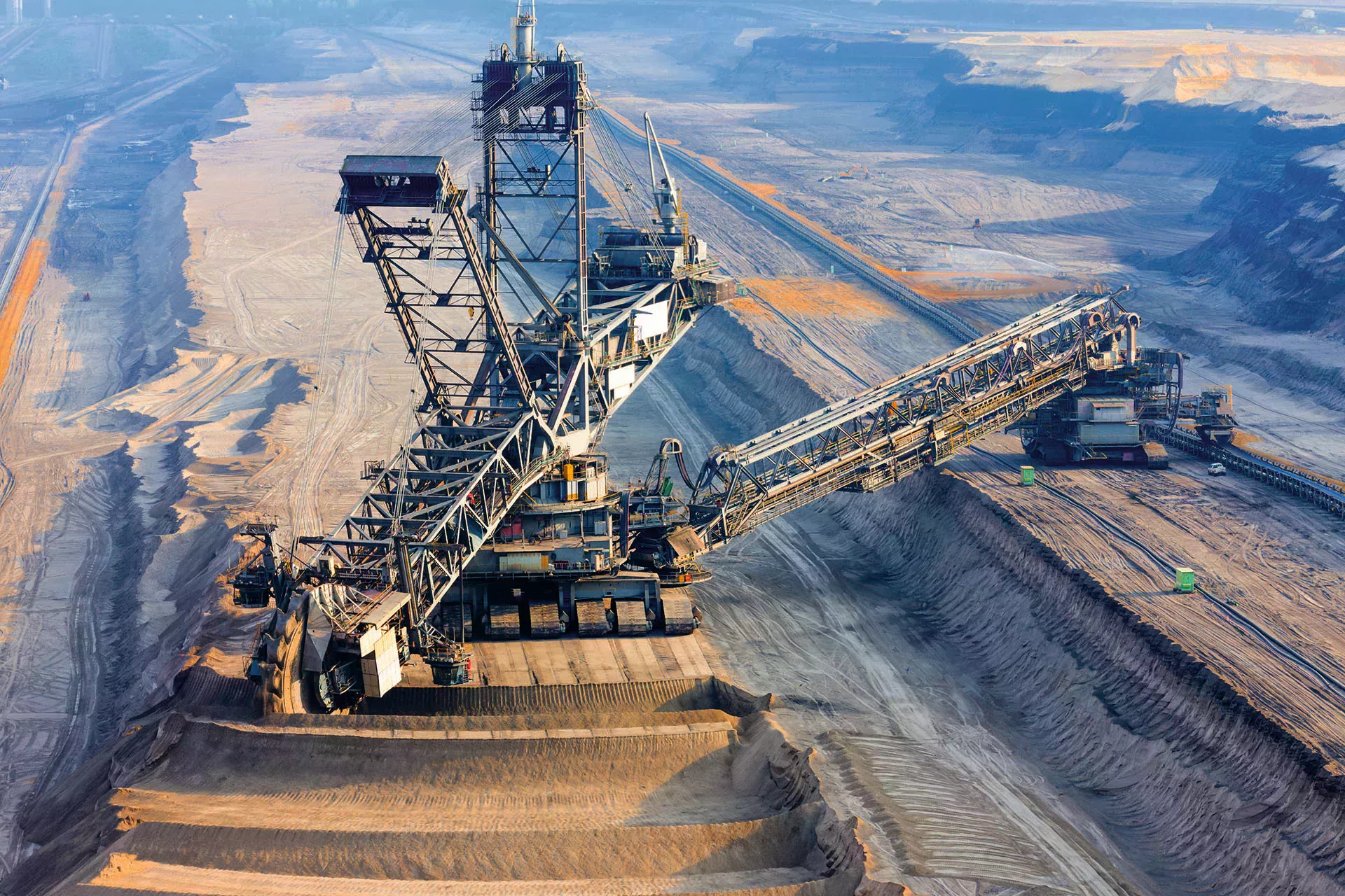 Bucket wheel excavators in mining